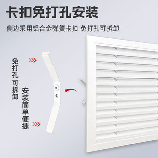 饰网家用地暖分水器遮挡板铝合金风口遮挡罩百叶窗 百叶暖气罩装