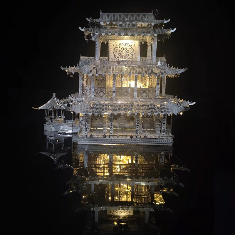 天音阁戏楼  3D立体金属建筑拼图DIY手工制作益智拼装模型玩具