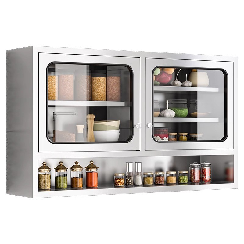家用不锈钢吊柜厨房墙上墙壁柜储物柜橱柜壁挂式卧室悬挂柜杂物柜