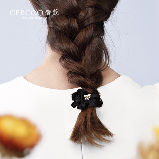 奢蔻珍珠礼赞系列发圈大肠圈简约成人盘发发绳头绳扎头发 Cercoo