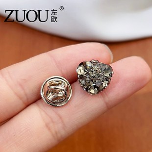 满钻迷你防走光胸针扣别针领针胸口领口太低神器收紧固定扣子暗扣