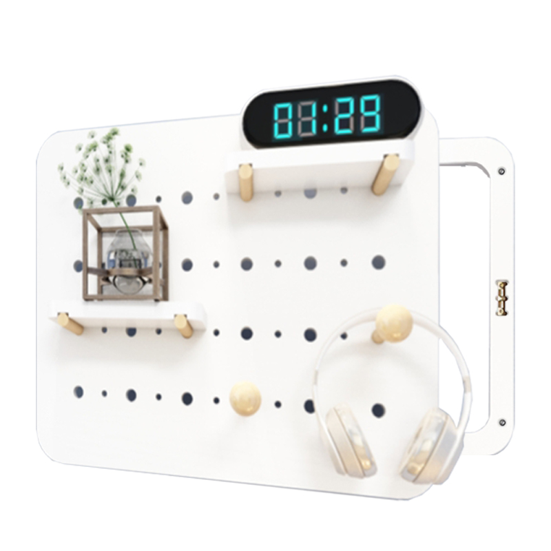 洞洞板电表箱装饰画遮挡 电箱画盒置物架配电箱北欧简约创意盖板