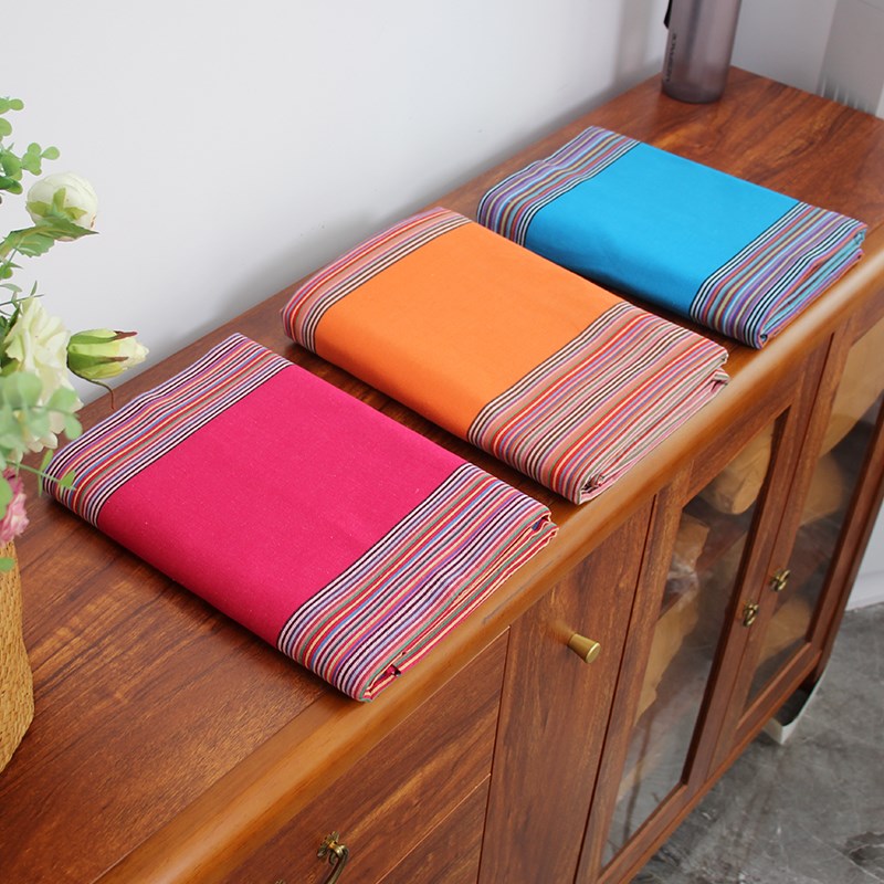 厚实~山东老粗布床单单件纯棉三件式1米8x2米床双人床单不移位夏