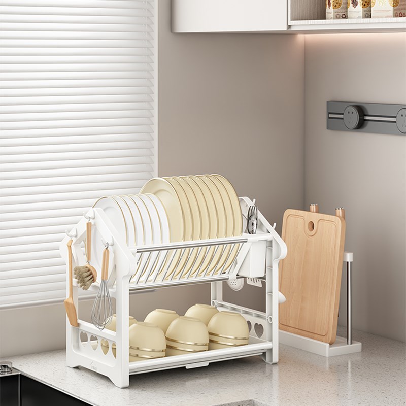 厨房碗架多功能碗盘沥水架碗碟收纳架砧板刀架筷篓家用台面晾碗架