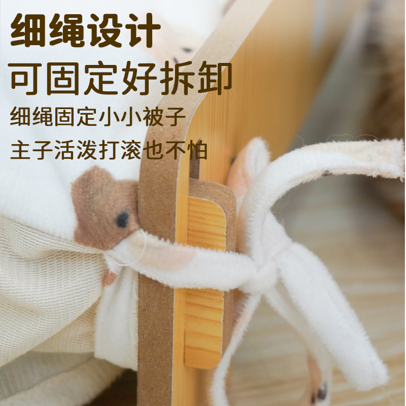 猫牀宠物牀 猫咪牀狗狗牀猫窝小猫专用 宠物公主牀木牀夏四季通用