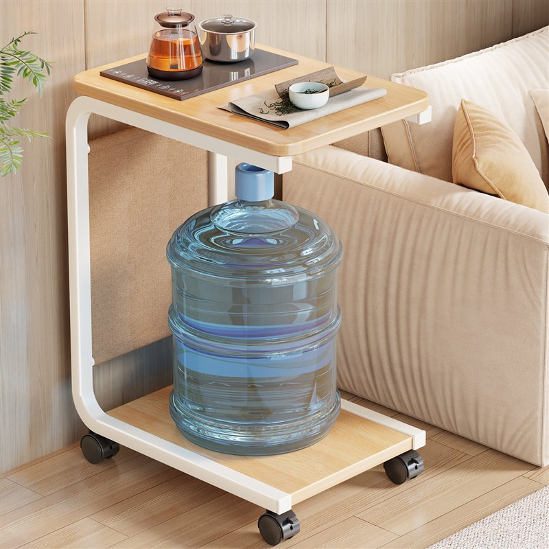 茶水柜置物架家用小茶台阳台可移动茶桌沙发茶几烧水壶一体水桶架