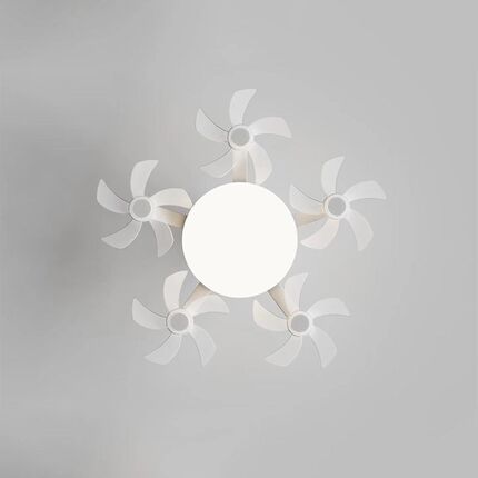 2025新款五头大风力静音螺口吊扇灯无人机款e27螺口吊扇灯LED吊灯