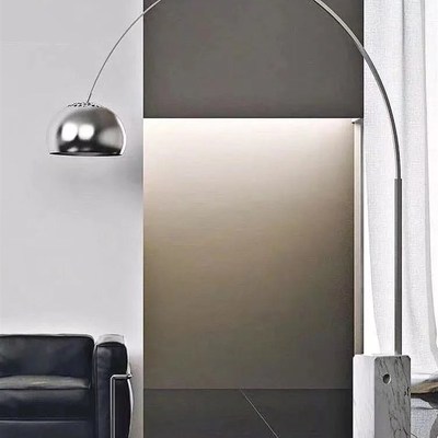 Arco大理石钓鱼立式设计师意大利客厅样板间抛物线创意钢琴落地灯