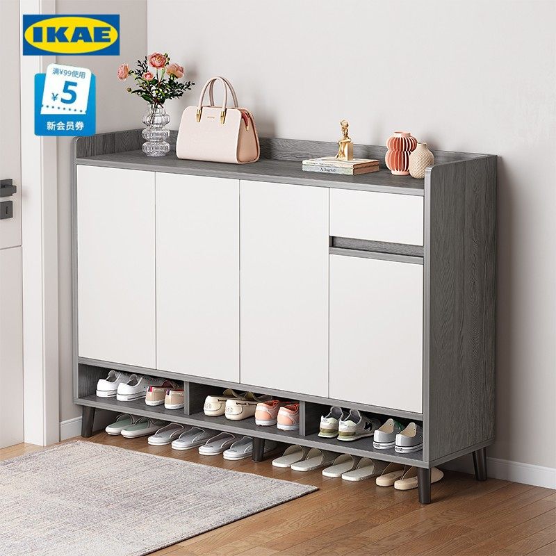 宜家适用鞋柜家用门口入户门玄关收纳柜一体靠墙2025新款走廊楼道
