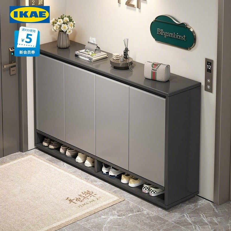 宜家适用鞋柜家用门口外楼道电梯口走廊大容量收纳入户门2025新款
