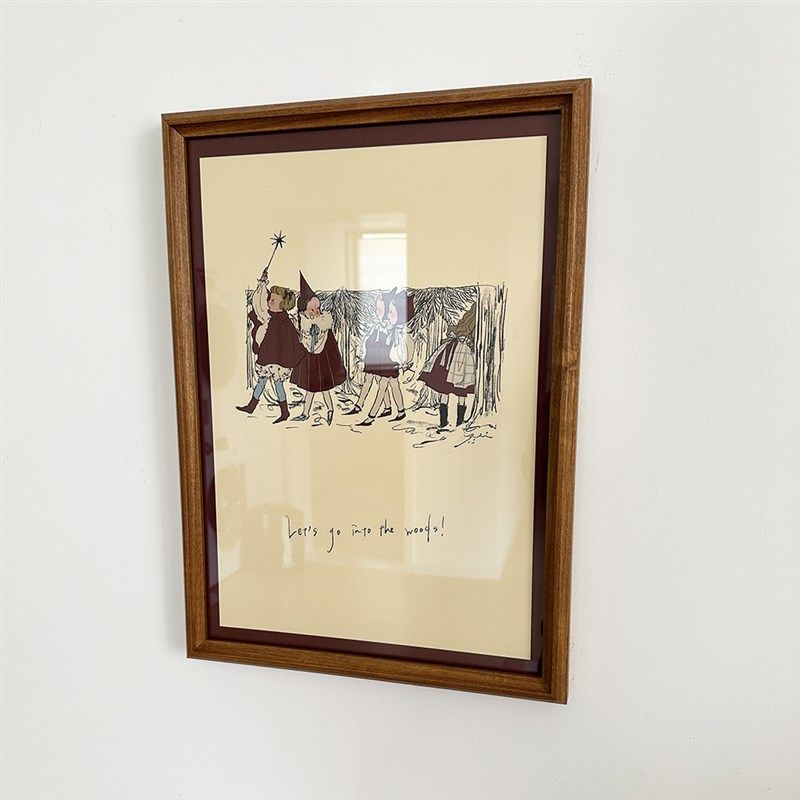 《让我们去森林》复古美式实木儿童少女房床头圣诞的气息装饰画,家居饰品,现代装饰画,淘宝优惠券,粉丝福利购,淘宝优惠卷