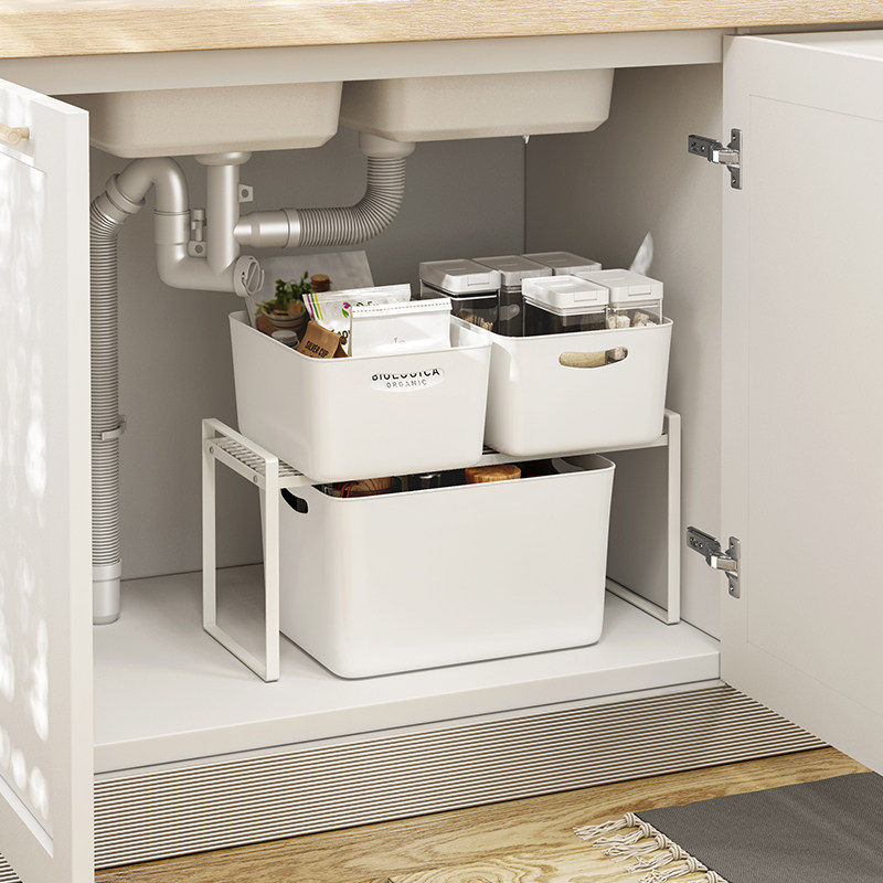 家用桌面塑料储物筐厨房果蔬零食杂物整理盒浴室化妆品收纳置物篮,厨房/烹饪用具,厨房置物架/置物柜/角架,淘宝优惠券,粉丝福利购,淘宝优惠卷