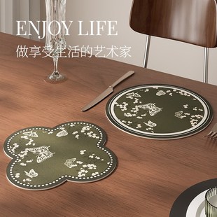 餐垫隔热垫家用防烫耐高温吧台咖啡茶杯垫轻奢餐桌吸水硅藻泥碗垫