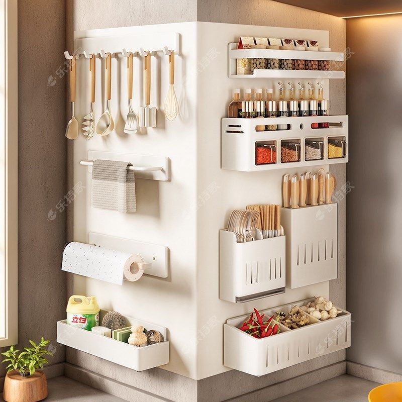 厨房置物架引磁软布墙面磁吸板磁吸贴片珐瑯板平替洞洞免打孔收纳,厨房/烹饪用具,厨房置物架/置物柜/角架,淘宝优惠券,粉丝福利购,淘宝优惠卷
