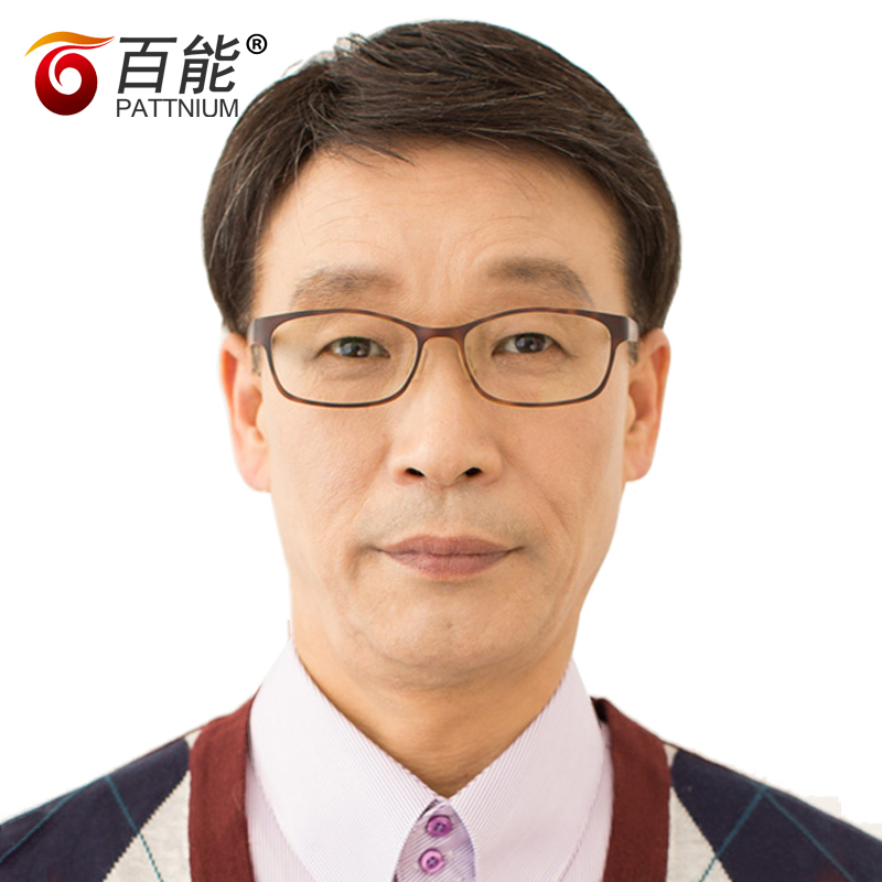 中老年男士花白款假发男款短发灰花白短直发整顶假发套逼真透气款