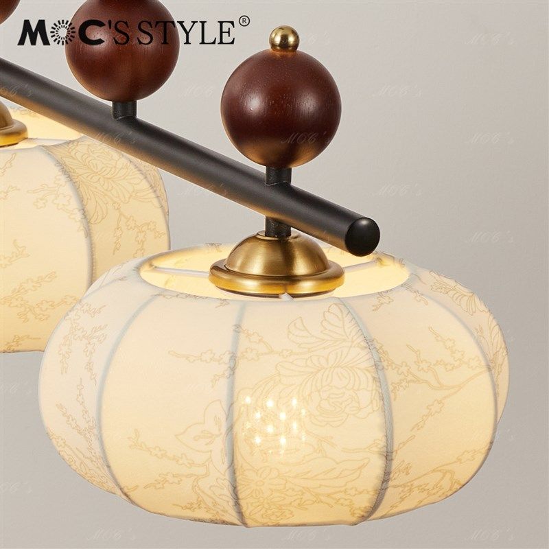 默川法式中古风餐厅吊扇灯2025新款布艺复古侘寂风餐桌岛台风扇灯,家装灯饰光源,餐厅吊灯,淘宝优惠券,粉丝福利购,淘宝优惠卷