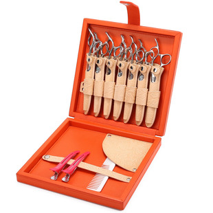 辛元网红真软皮理发剪刀盒子发型师剪刀盒美发师剪刀包高端工具盒