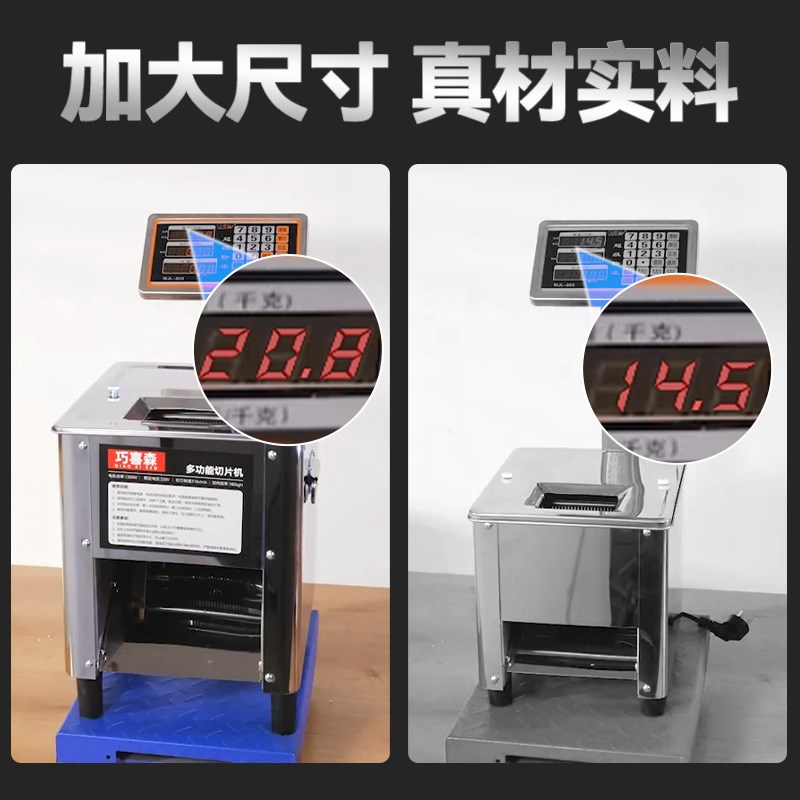 切肉机商用鲜肉切片机多功能全自动小型绞肉丝肉片牛肉新款切块机
