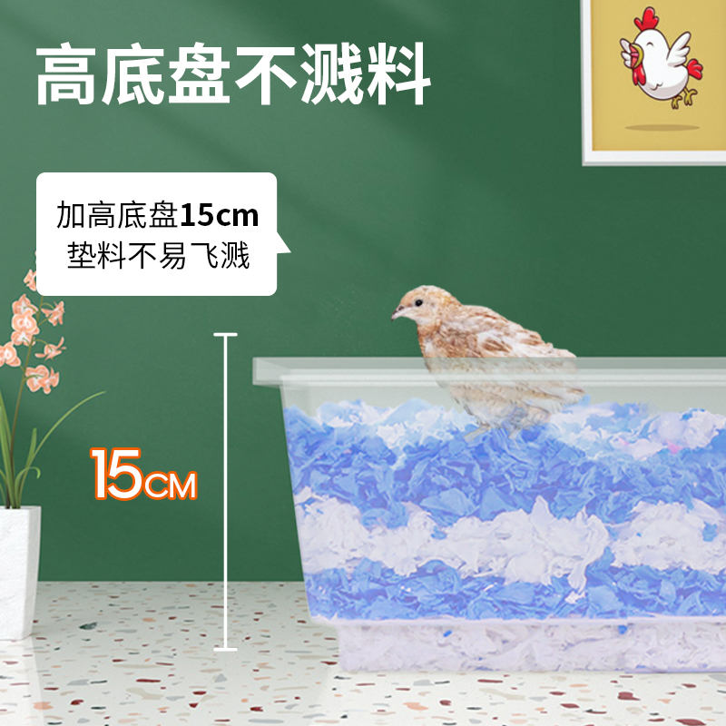 芦丁鸡笼子饲养箱透气夏季全景亚克力屋房子小鸡鹌鹑卢丁鸡养殖笼