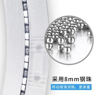 餐桌转盘底座铝合金玻璃大理石实木桌子圆桌旋转转芯轨道轴承家用