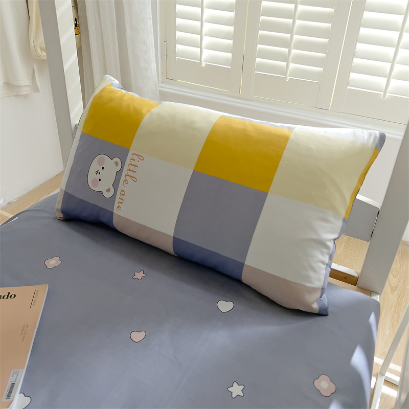 纯棉学生宿舍三件套床上用品全棉柔软床单被套大学高中用单人床