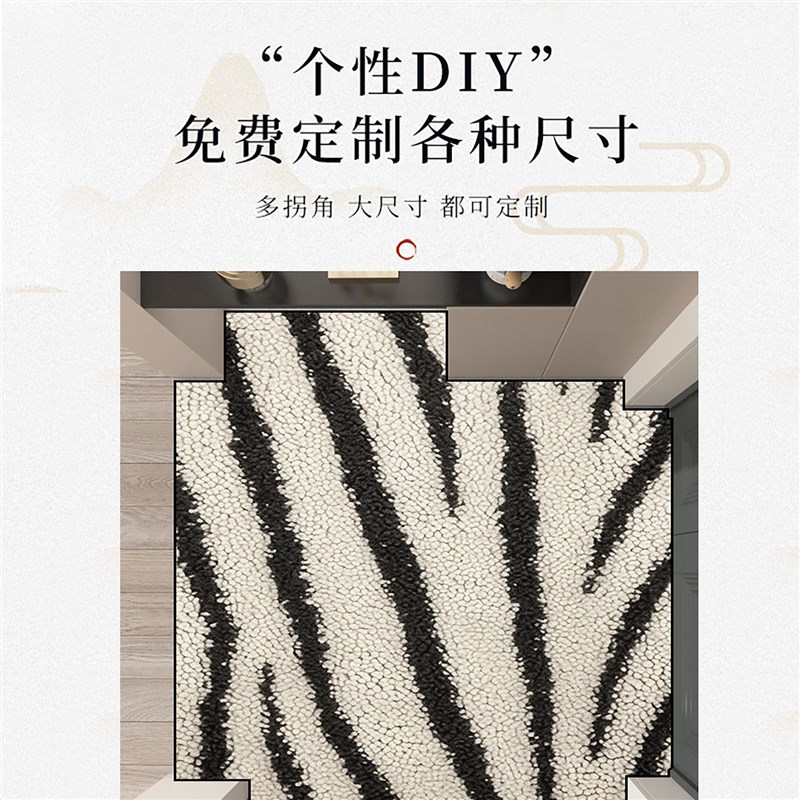 家用地毯客厅2024新款轻奢高级感地垫入户门垫大门口垫子玄关脚垫