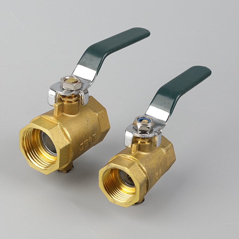 加厚黄铜测温球阀DN20螺纹自来水管温度测量开关供暖测温手动阀门