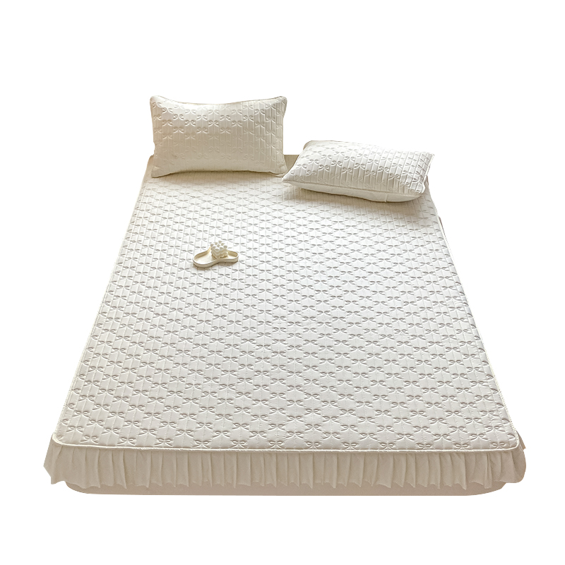 夹棉床笠单件床裙带裙边床罩防尘罩席梦思床垫保护罩全包防滑床单