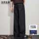 男士 复古cleanfit保暖直筒阔腿裤 春季 潮牌美式 新款 马克华菲牛仔裤