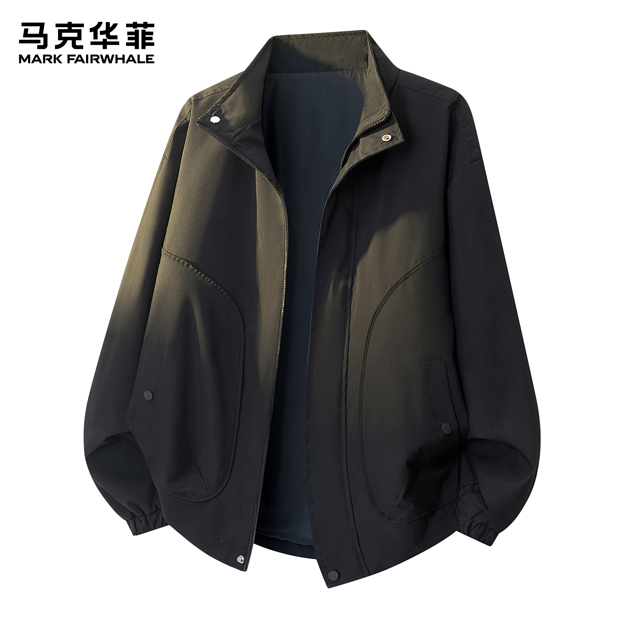 马克华菲克男款春季潮牌美式复古解构高街男生立领飞行员宽松外套,男装,夹克,淘宝优惠券,粉丝福利购,淘宝优惠卷