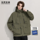 马克华菲新款 秋季 冲锋衣男潮牌日系复古户外运动口袋宽松连帽夹克