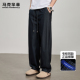 潮流复古原色宽松直筒休闲长裤 马克华菲牛仔裤 男春秋垂感2025新款