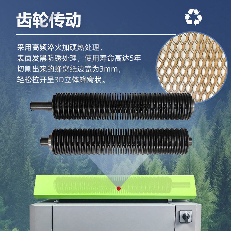 纸皮箱切割机环保包装纸板状条OJO状快网递包装冲填充瓦缓楞纸膨图片