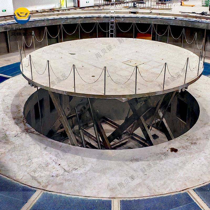 16不锈钢水下测试用升降平台20t10m长电动液压固定剪叉式升降机