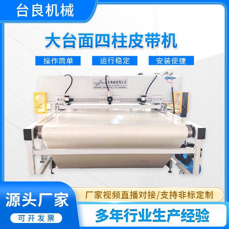 裁断机全自动皮革内饰裁剪机皮带精密四柱自动送料裁断机设备