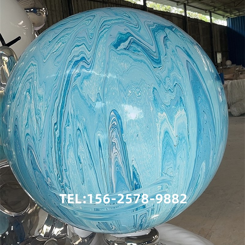 星球雕塑商业美陈店铺装置摆件户外景观月球模型大型圆球空中装饰