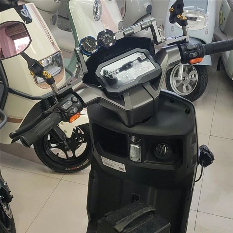 适用于台铃苍穹电动车改装u铝合金平衡杆扩展手机导航支架横杆配
