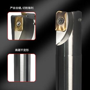 数控直角台肩精铣刀杆R390抗震立铣刀杆配装山特维克刀片11T308