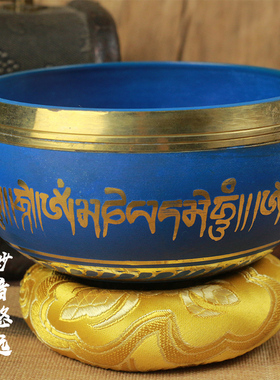 梵木果颂钵尼泊尔颂钵铜钵佛音碗磬钵冥想钵钵盂转经碗唱歌碗摆件