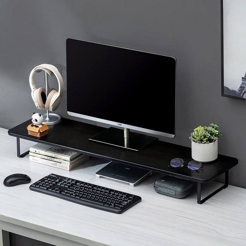 电脑增高架台式显示器屏幕支架垫高桌面收纳架底座办公桌置物架子