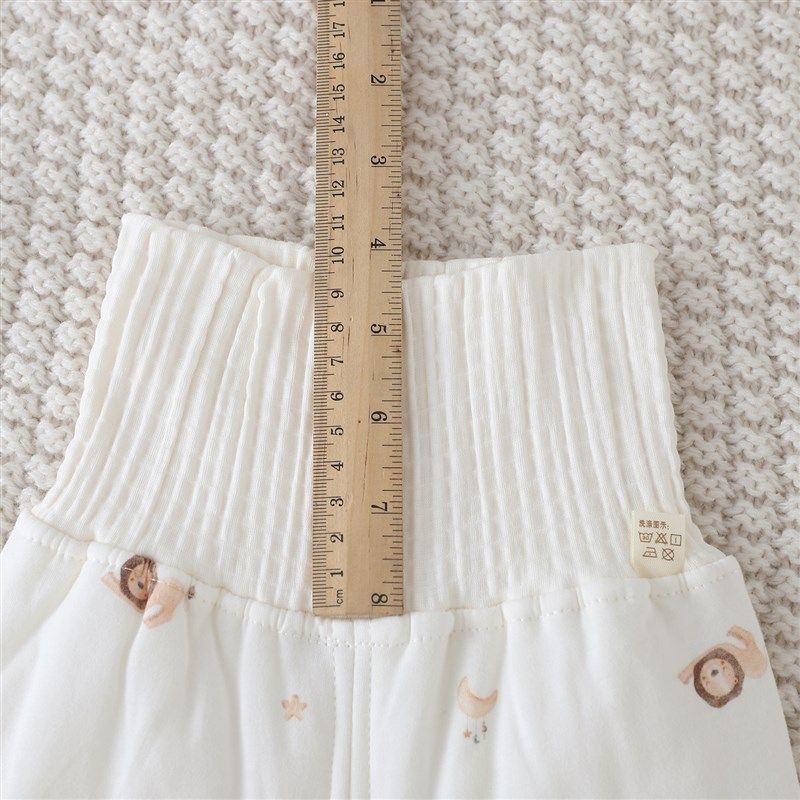 宝宝保暖衣套装婴儿薄棉两件套夹棉60g高腰护肚裤薄棉衣睡衣秋冬