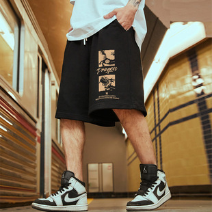 大码 加肥加大男生五分裤 裤 子篮球裤 潮牌宽松短裤 夏季 男休闲运动裤