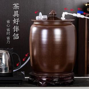 陶瓷带浮球阀纯净水桶自动进水上水桶茶台泡茶桶家用功夫茶储水桶