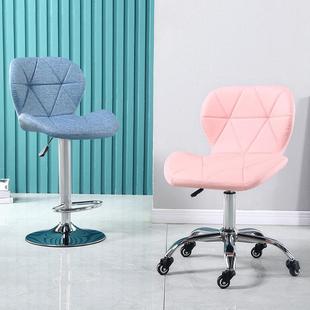 吧台椅靠背升降现代简约酒吧椅高脚凳吧台凳子家用美容凳旋转椅子