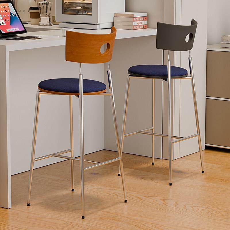 北欧吧台椅设计师靠背家用高脚凳酒吧椅咖啡厅简约吧椅铁艺靠背椅,住宅家具,家用高脚椅,淘宝优惠券,粉丝福利购,淘宝优惠卷
