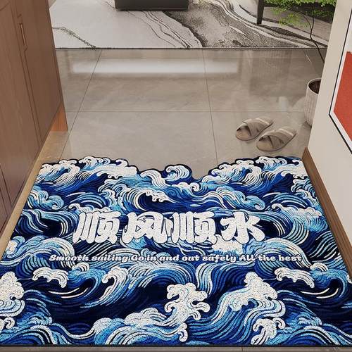 丝圈入户门地垫家用门口户外进门防滑脚垫耐脏免洗地毯可裁剪耐磨