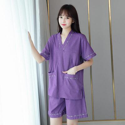 苎麻2025新款汗蒸服女高档大尺码男款按摩桑拿服洗浴中心洗浴服足