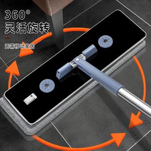 免手洗平板刮刮乐桶替换不锈钢拖把杆家用一拖净懒人拖布桶配件杆