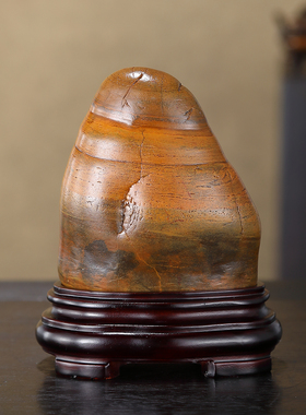 顶爷奇石原石靠山石装饰收藏摆件