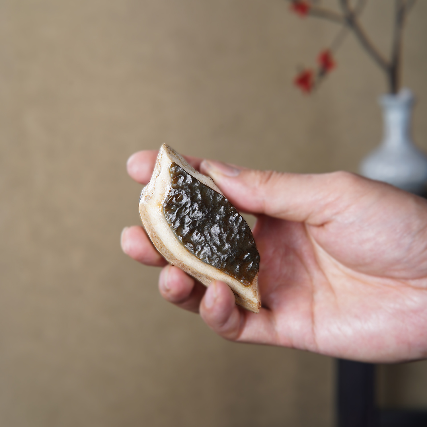 顶爷天然原石奇石【戈壁石沙漠漆】收藏镇宅靠山观赏修心把玩摆件